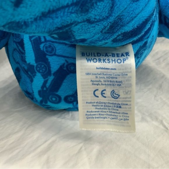 Build A Bear Blue Hot Wheels 50TH Anniversary Edition Plush Bear - Picture 10 of 15